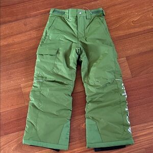 Columbia Kids Green Insulated Snowboarding Ski Pants